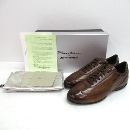Santoni AMG Logo Lace-up Sneakers Brown Size 5 1/2