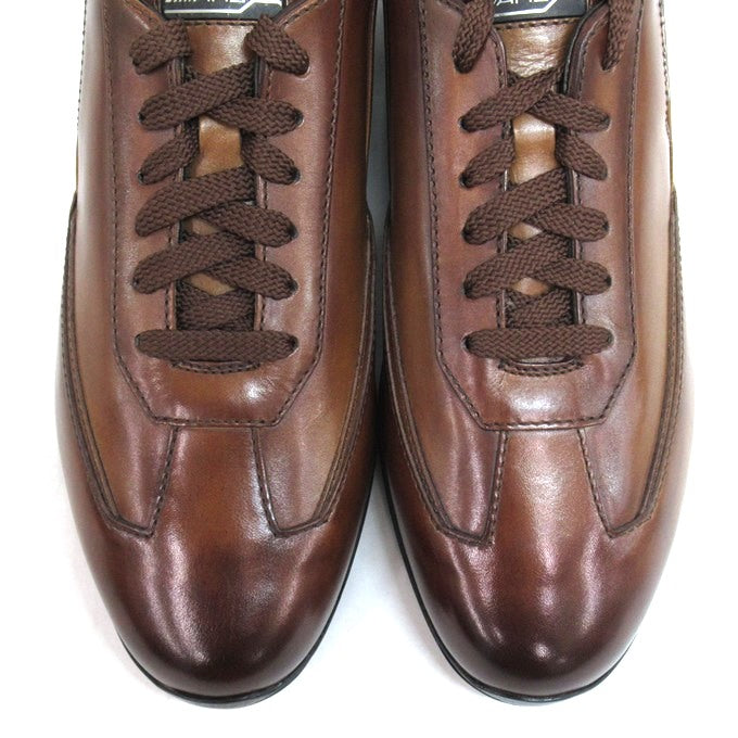 Santoni AMG Logo Lace-up Sneakers Brown Size 5 1/2