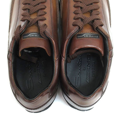 Santoni AMG Logo Lace-up Sneakers Brown Size 5 1/2