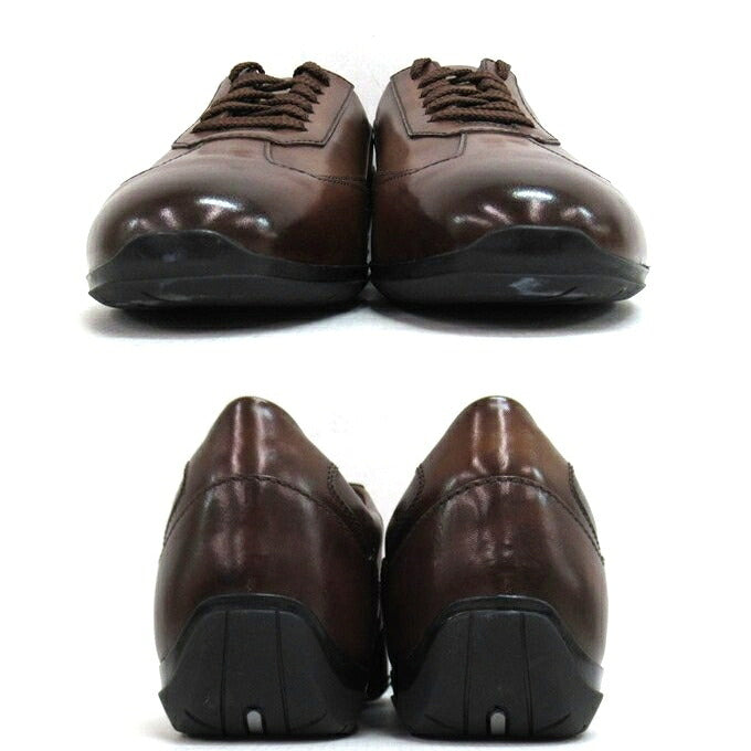 Santoni AMG Logo Lace-up Sneakers Brown Size 5 1/2