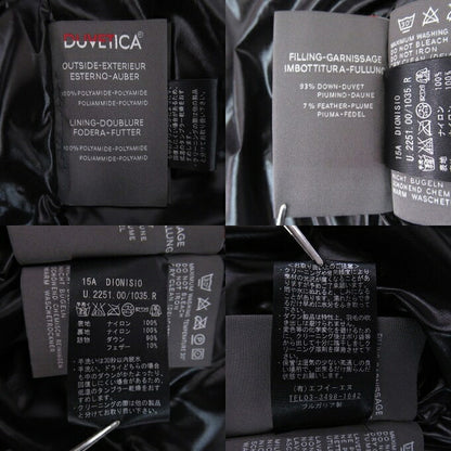 DUVETICA Dionisio Hooded Down Jacket Black Size 48