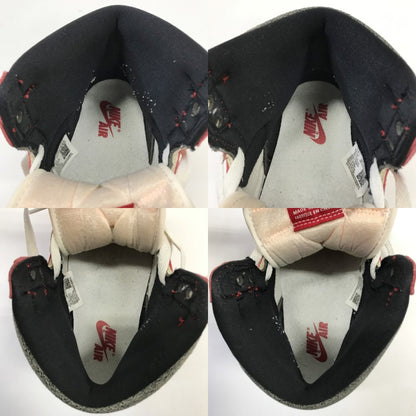 NIKE Air Jordan 1 Retro High OG Red White Sneakers Size 26.0