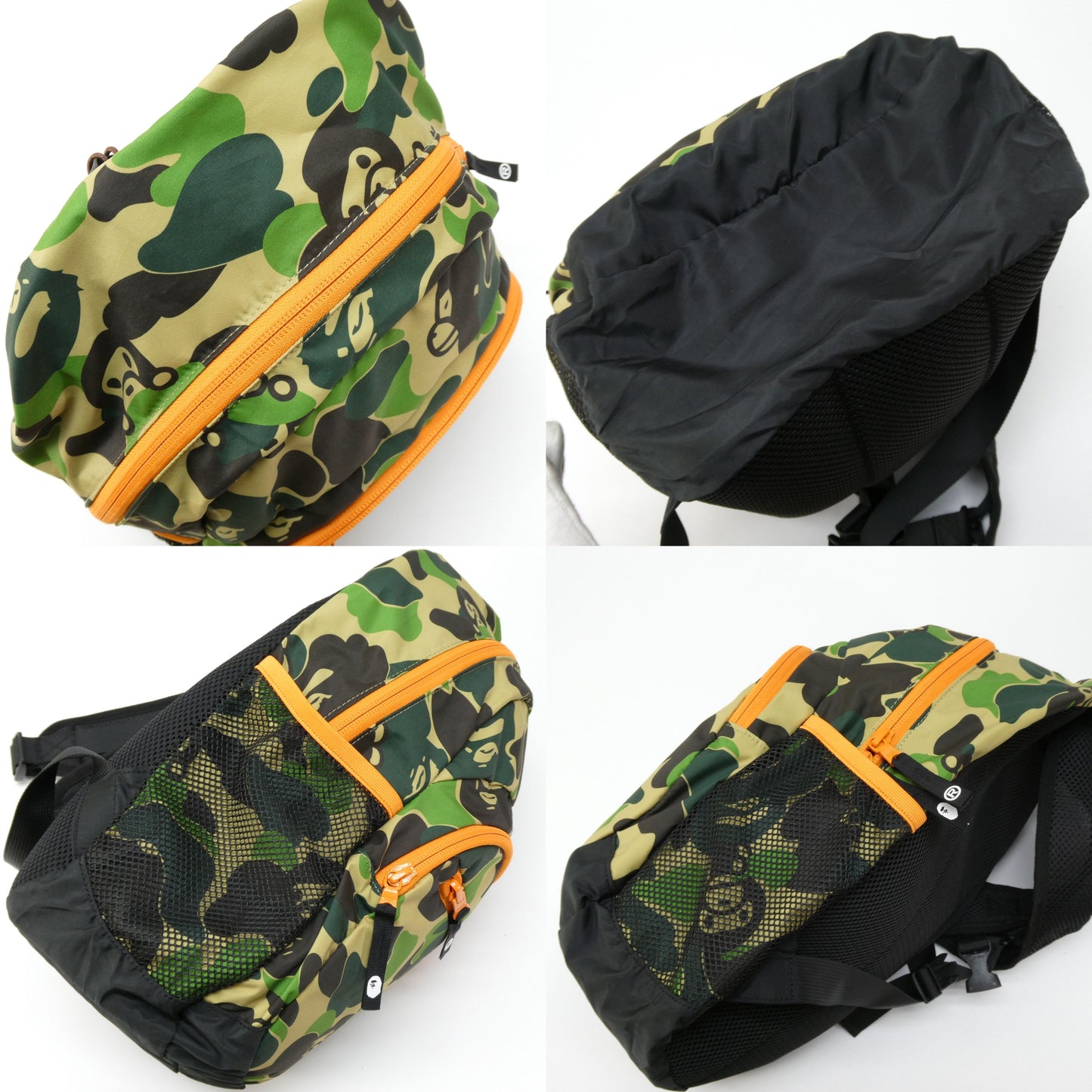 A BATHING APE ABC Camo Packable Daypack Green Bag Size ONE SIZE