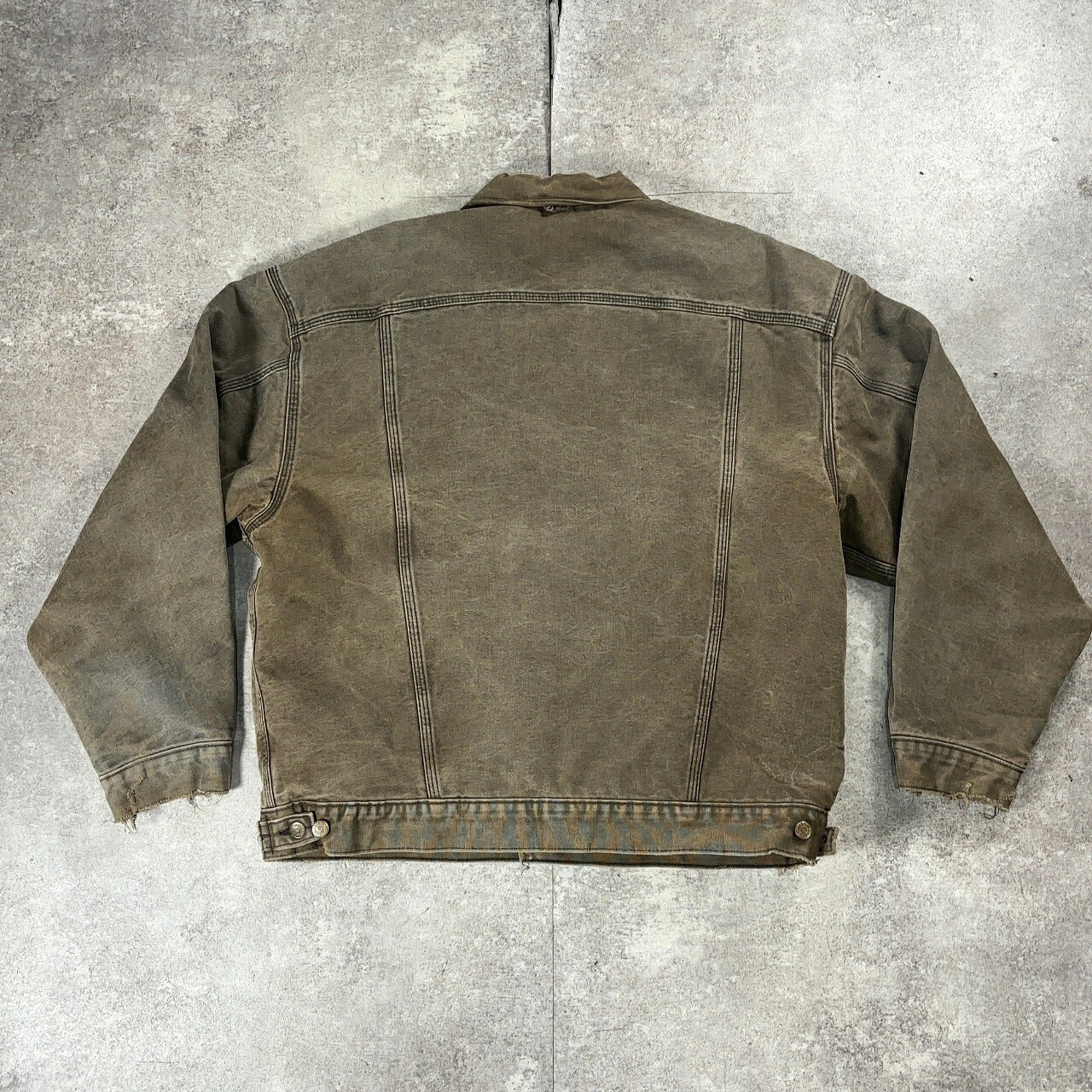 Carhartt 90s Faded Moss Green Trucker Jacket Size XXL