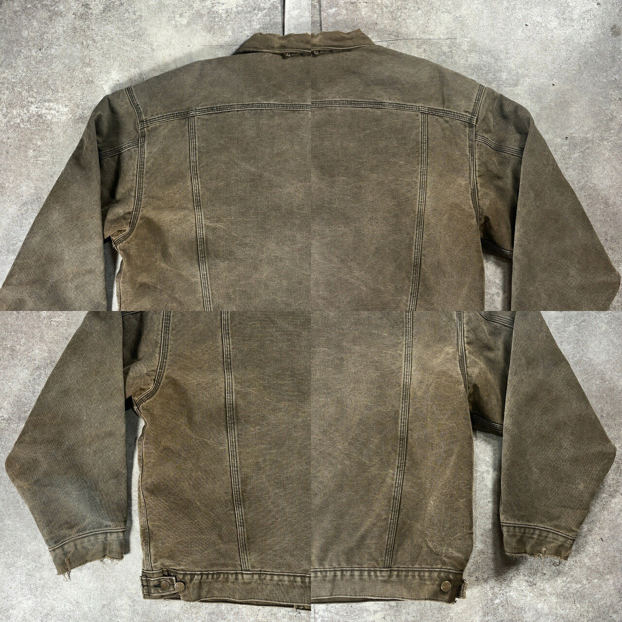 Carhartt 90s Faded Moss Green Trucker Jacket Size XXL