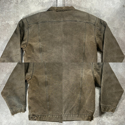 Carhartt 90s Faded Moss Green Trucker Jacket Size XXL