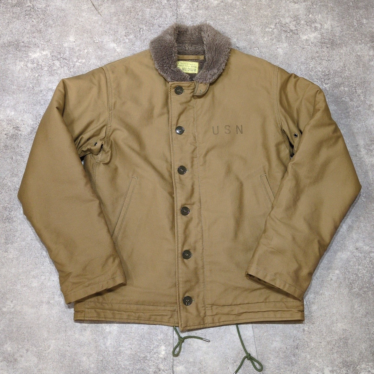 BUZZ RICKSON'S N-1 Deck Military Jacket Brown Size M