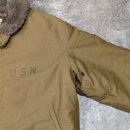 BUZZ RICKSON'S N-1 Deck Military Jacket Brown Size M