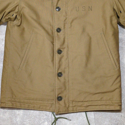 BUZZ RICKSON'S N-1 Deck Military Jacket Brown Size M