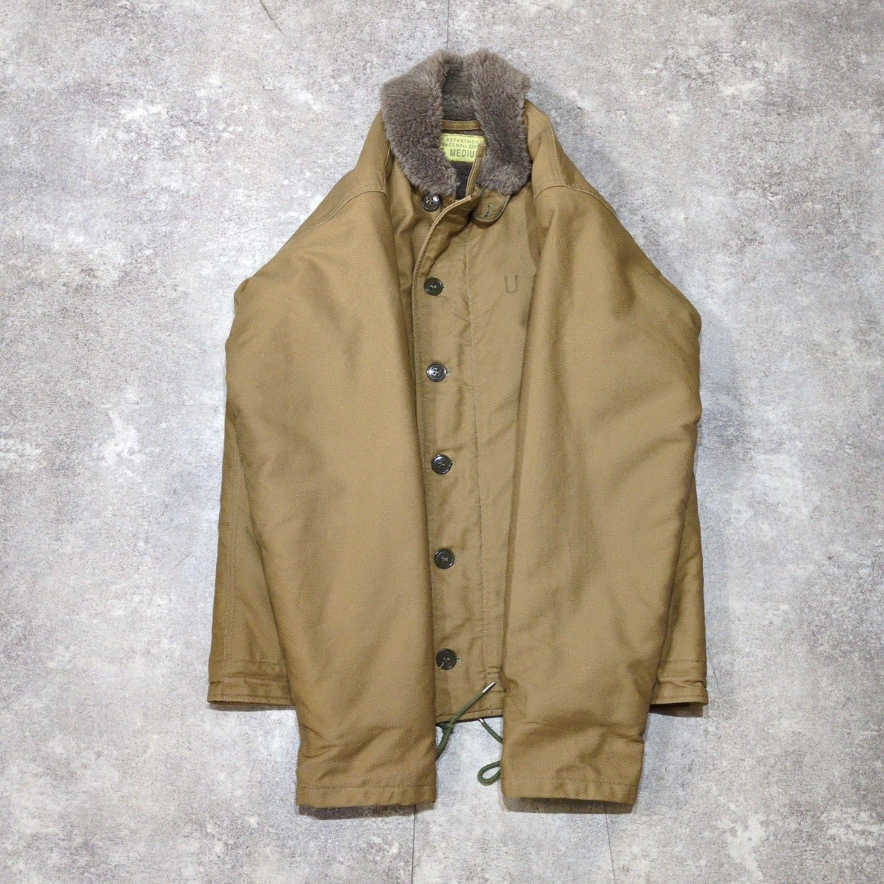 BUZZ RICKSON'S N-1 Deck Military Jacket Brown Size M