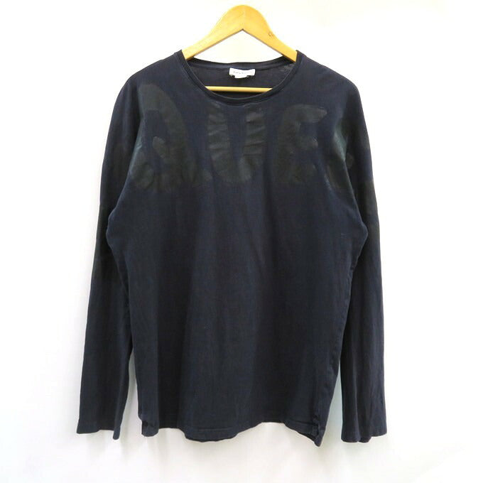 ALEXANDER MCQUEEN Crewneck Long Sleeve T-Shirt Navy Size XL