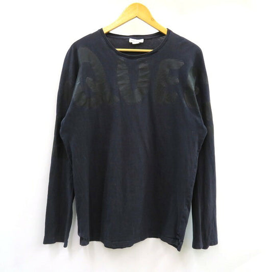 ALEXANDER MCQUEEN Crewneck Long Sleeve T-Shirt Navy Size XL