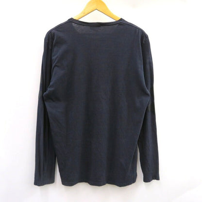 ALEXANDER MCQUEEN Crewneck Long Sleeve T-Shirt Navy Size XL