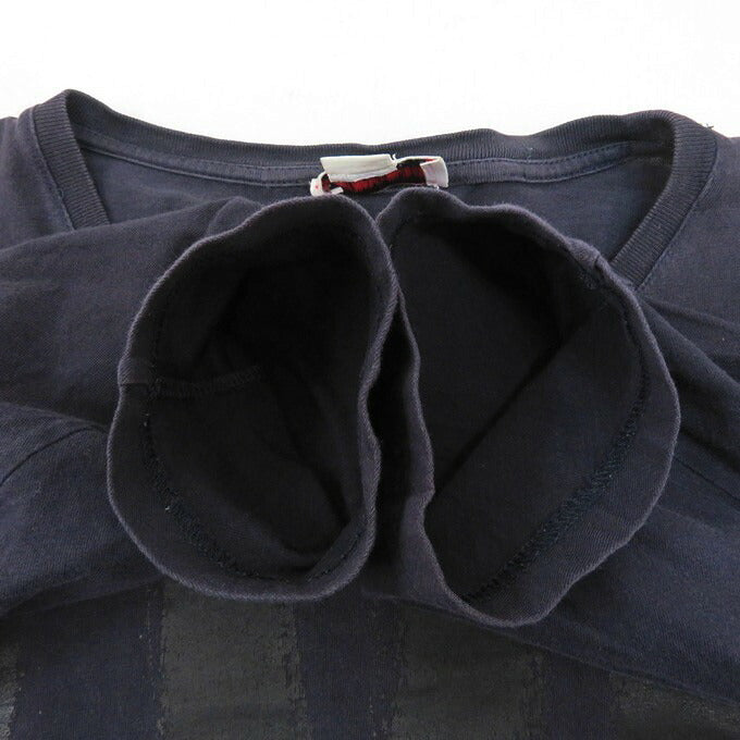 ALEXANDER MCQUEEN Crewneck Long Sleeve T-Shirt Navy Size XL