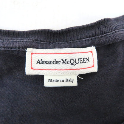 ALEXANDER MCQUEEN Crewneck Long Sleeve T-Shirt Navy Size XL