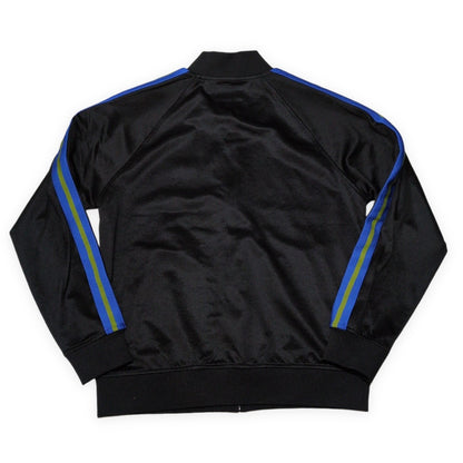 Stussy Black Striped Polyester Track Jacket Size M