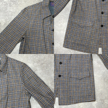 Pendleton Vintage 70s USA Wool Check Jacket Gray Size M