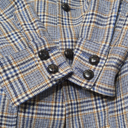 Pendleton Vintage 70s USA Wool Check Jacket Gray Size M