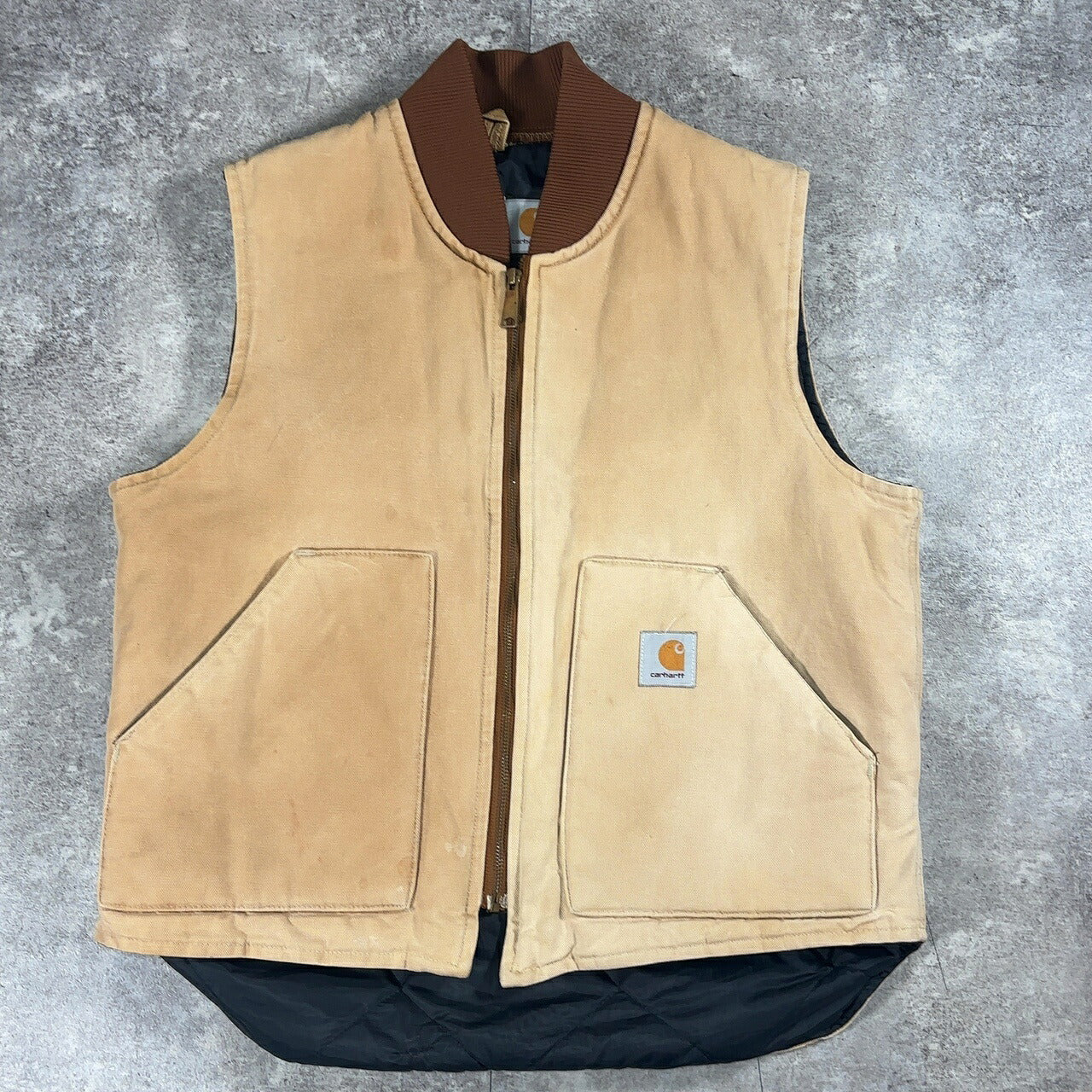 L XL 90s Carhartt Cotton Duck Vest Brown Size L