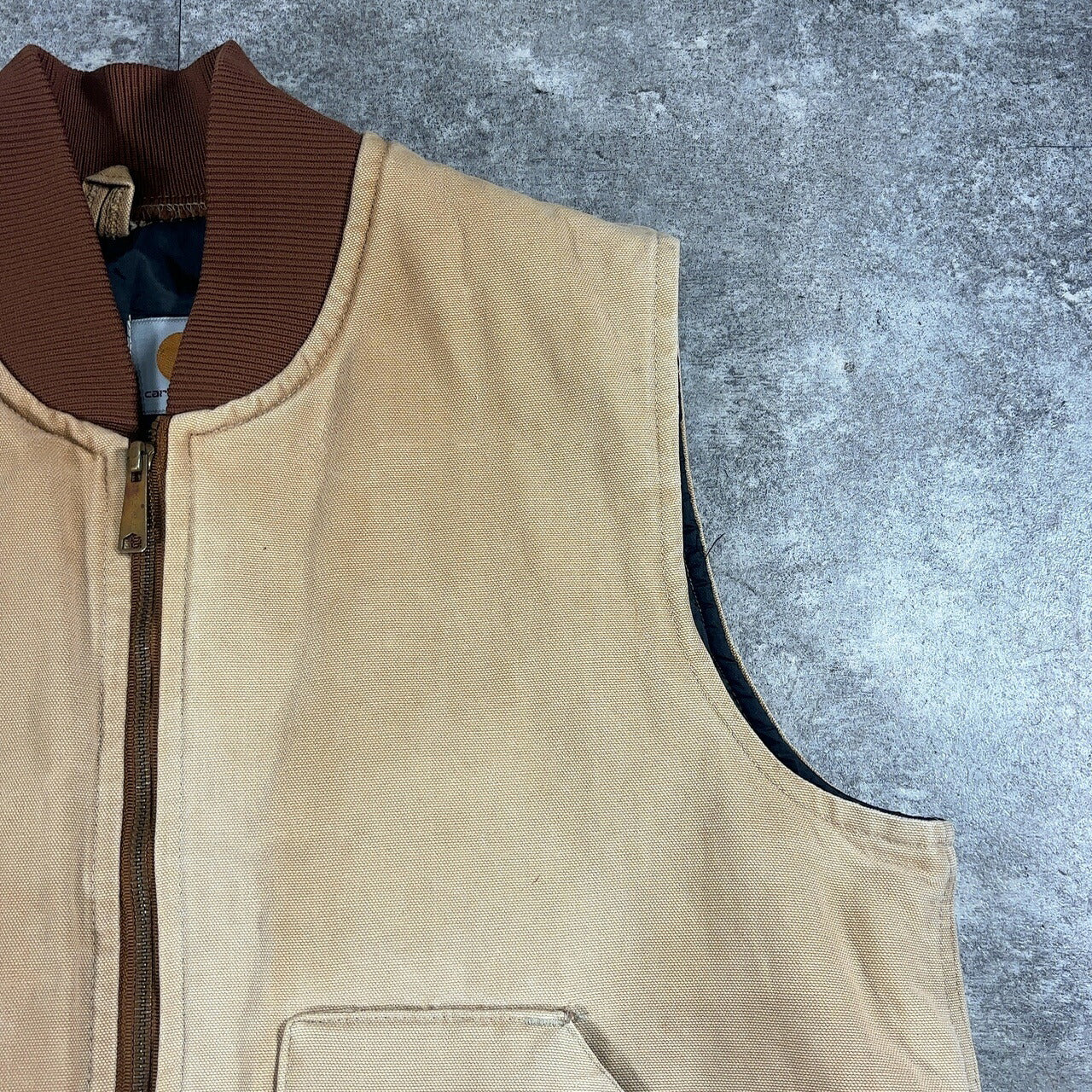 L XL 90s Carhartt Cotton Duck Vest Brown Size L