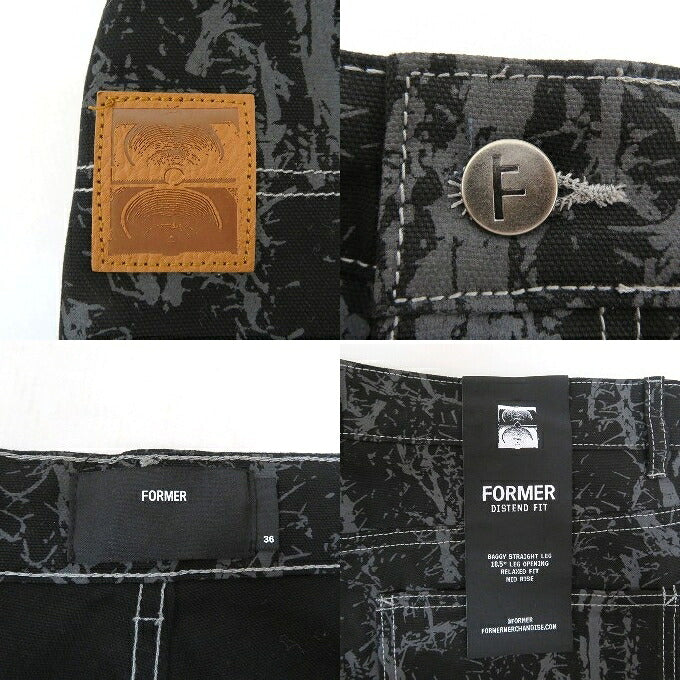 FORMAR Oversized Long Pants Black Size FPA-25402