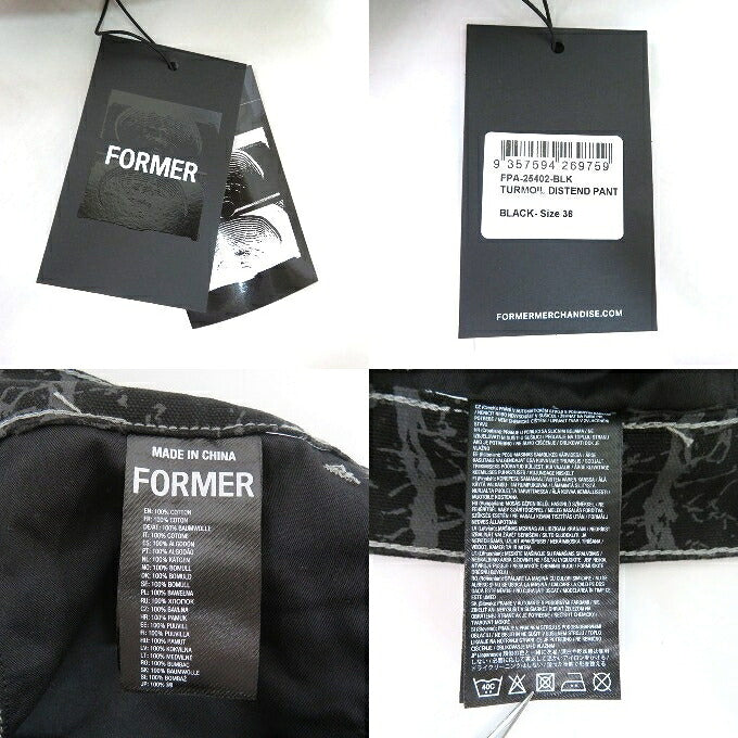 FORMAR Oversized Long Pants Black Size FPA-25402