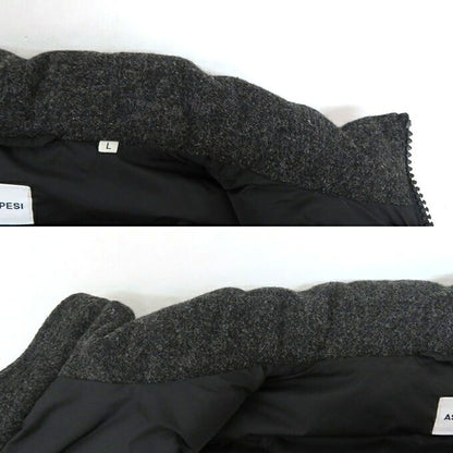 ASPESI Wool Down Vest Charcoal Gray Size L