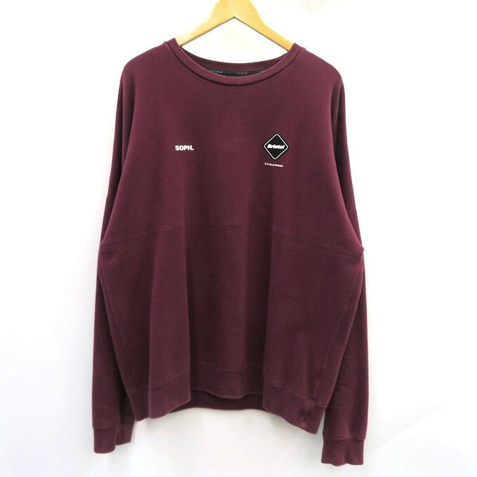 F.C.R.B Star Applique Team Crewneck Sweatshirt Red Size XL
