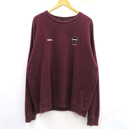 F.C.R.B Star Applique Team Crewneck Sweatshirt Red Size XL