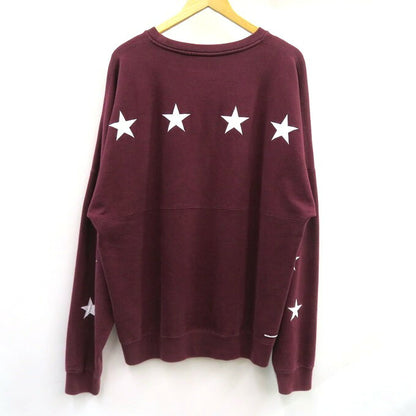 F.C.R.B Star Applique Team Crewneck Sweatshirt Red Size XL