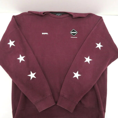 F.C.R.B Star Applique Team Crewneck Sweatshirt Red Size XL