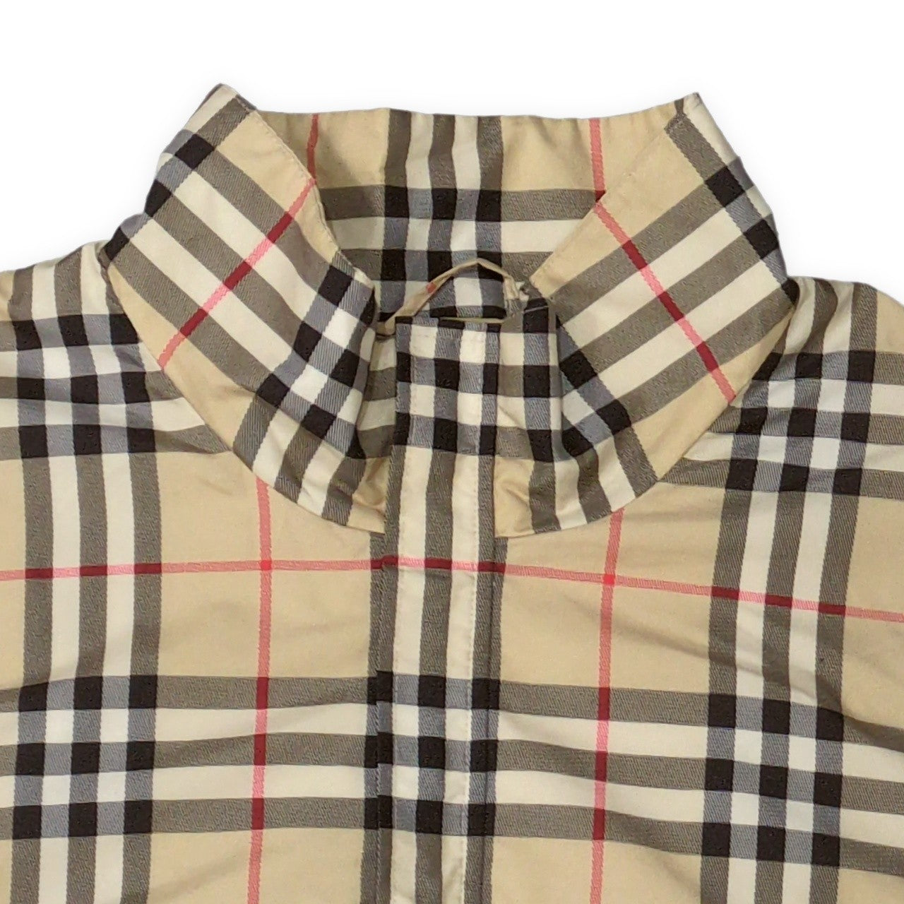 Burberry Nova Check Half-Zip Pullover Jacket Size M