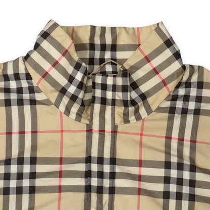 Burberry Nova Check Half-Zip Pullover Jacket Size M