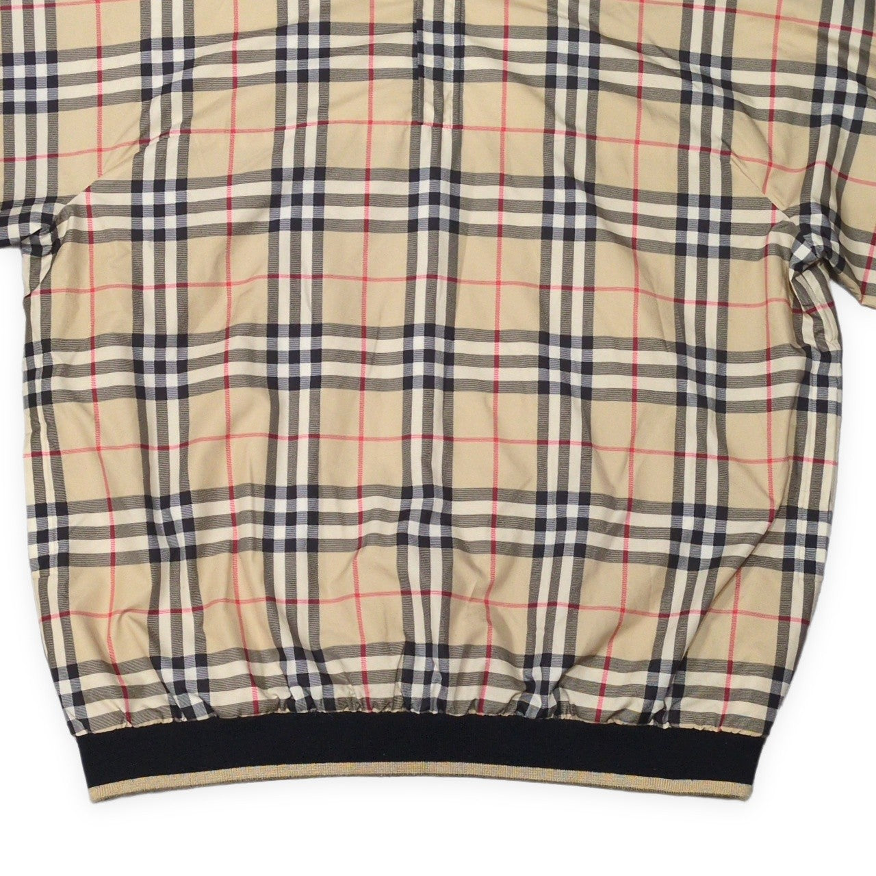 Burberry Nova Check Half-Zip Pullover Jacket Size M