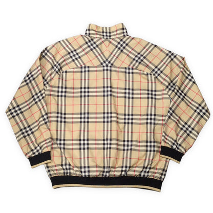 Burberry Nova Check Half-Zip Pullover Jacket Size M