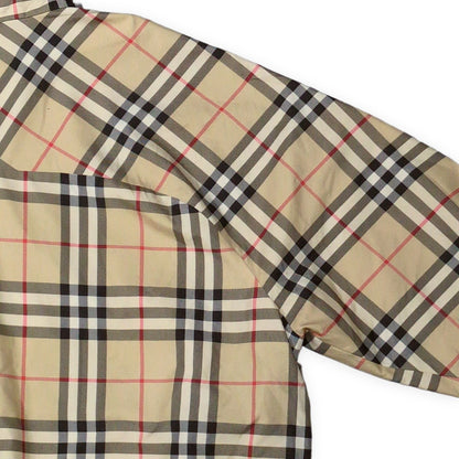 Burberry Nova Check Half-Zip Pullover Jacket Size M