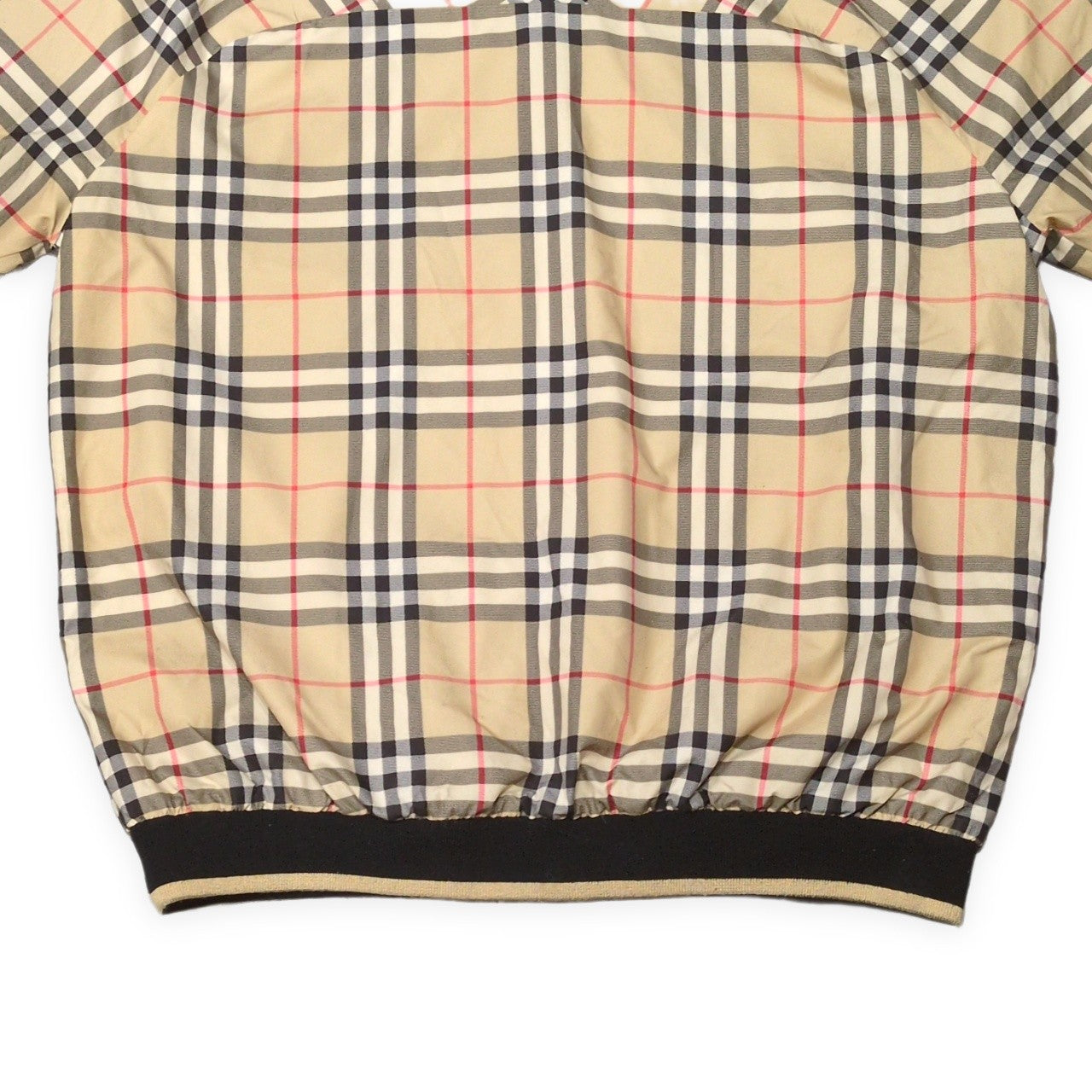 Burberry Nova Check Half-Zip Pullover Jacket Size M
