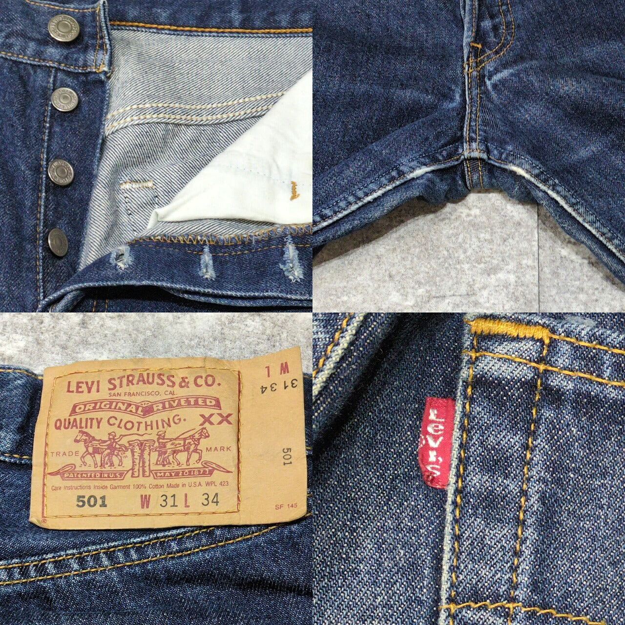 LEVI'S 90s Vintage 501 Made in USA Blue Jeans Size W31