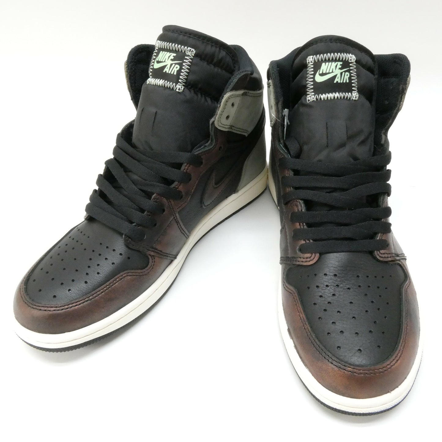 NIKE AIR JORDAN 1 Retro High OG Black Light Army Sneakers