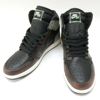 NIKE AIR JORDAN 1 Retro High OG Black Light Army Sneakers