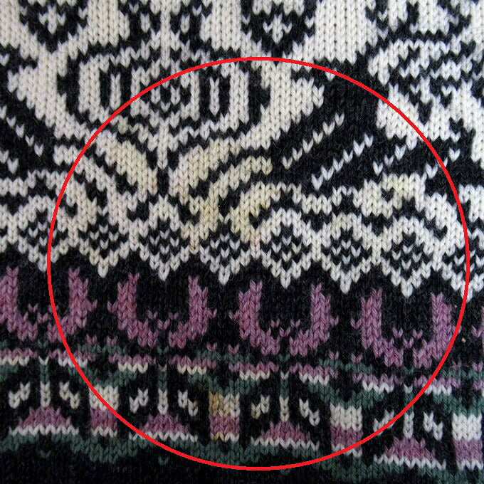 DALE OF NORWAY 80s Birdseye Nordic Knit Sweater Black Size L