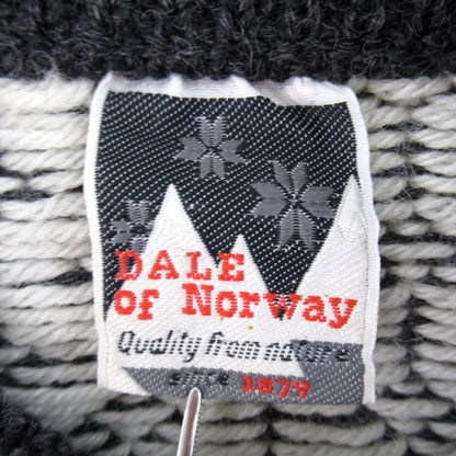 DALE OF NORWAY 80s Birdseye Nordic Knit Sweater Black Size L