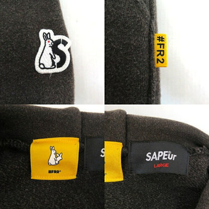 SAPEur × FR2 Collaboration Gray Hoodie Size L