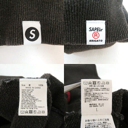 SAPEur × FR2 Collaboration Gray Hoodie Size L