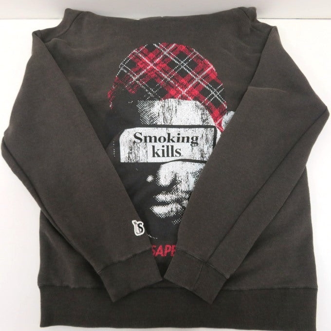 SAPEur × FR2 Collaboration Gray Hoodie Size L