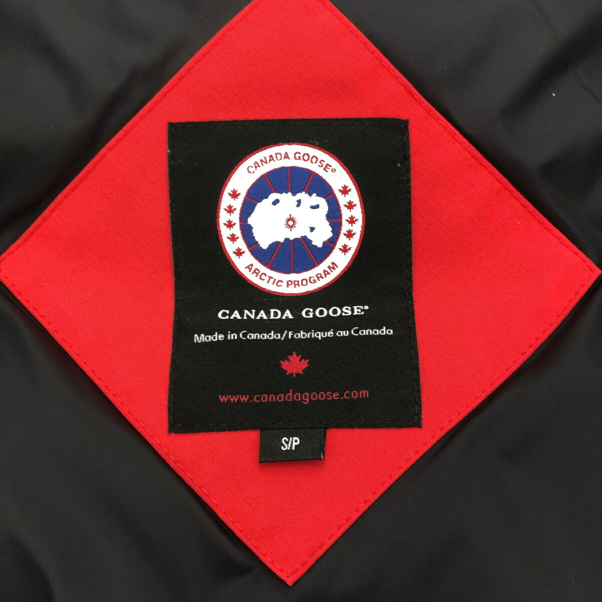 CANADA GOOSE Garson Patch Logo Down Vest Red Size M