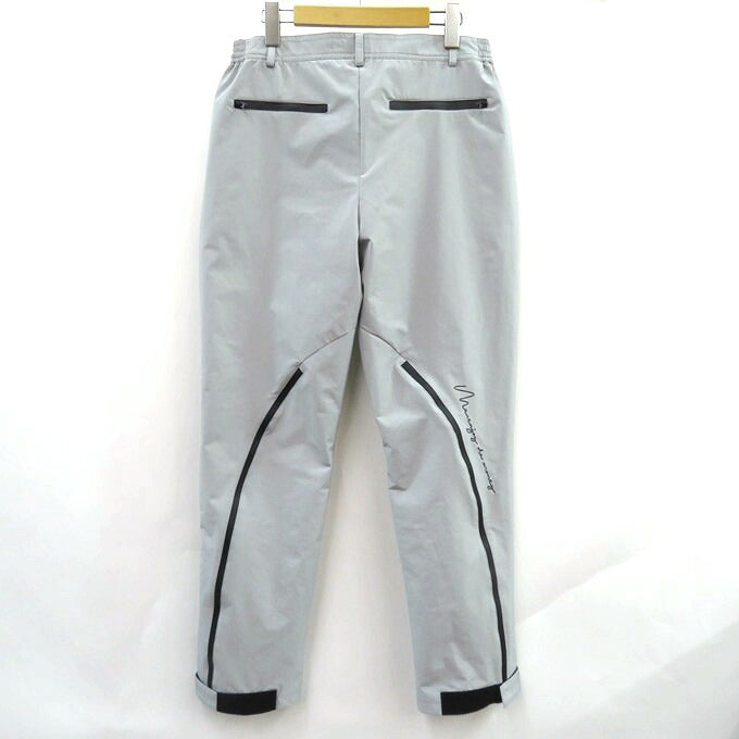 MR.ENJOY DA MONEY Zipper Gray Pants Size L