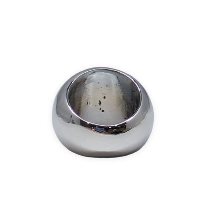 STUSSY Old Stussy Logo Silver Ring Size 16