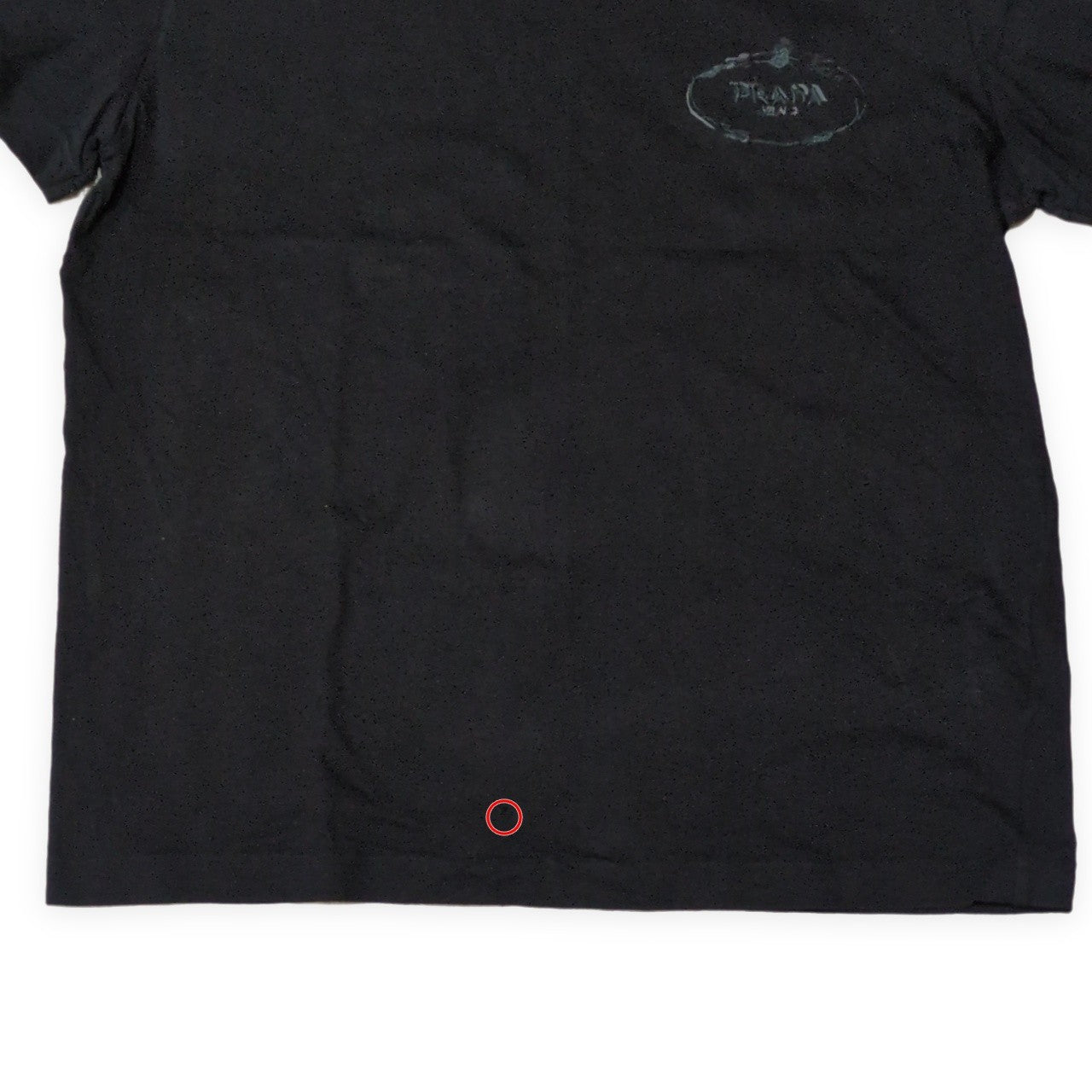 Prada 21SS Black Logo Embroidered Short Sleeve Size XXL