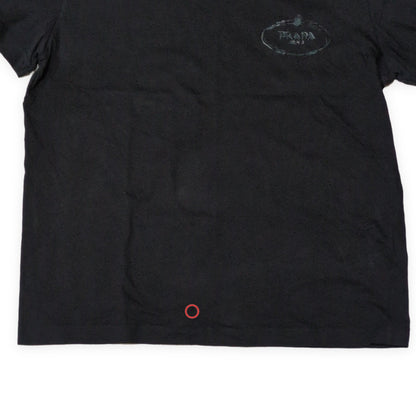 Prada 21SS Black Logo Embroidered Short Sleeve Size XXL